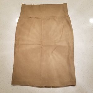 Charlotte Russe Khaki Stretchy Pencil Skirt XS